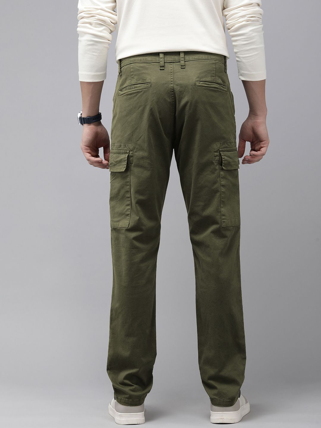 SPYKAR Men Regular Fit Cargos Trousers