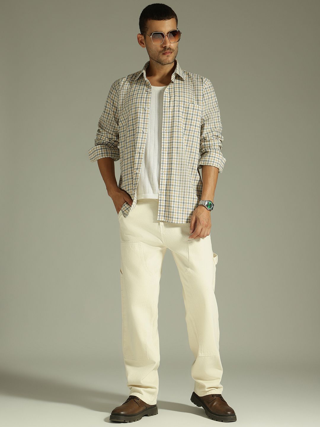 Oversized Checkered Shirt