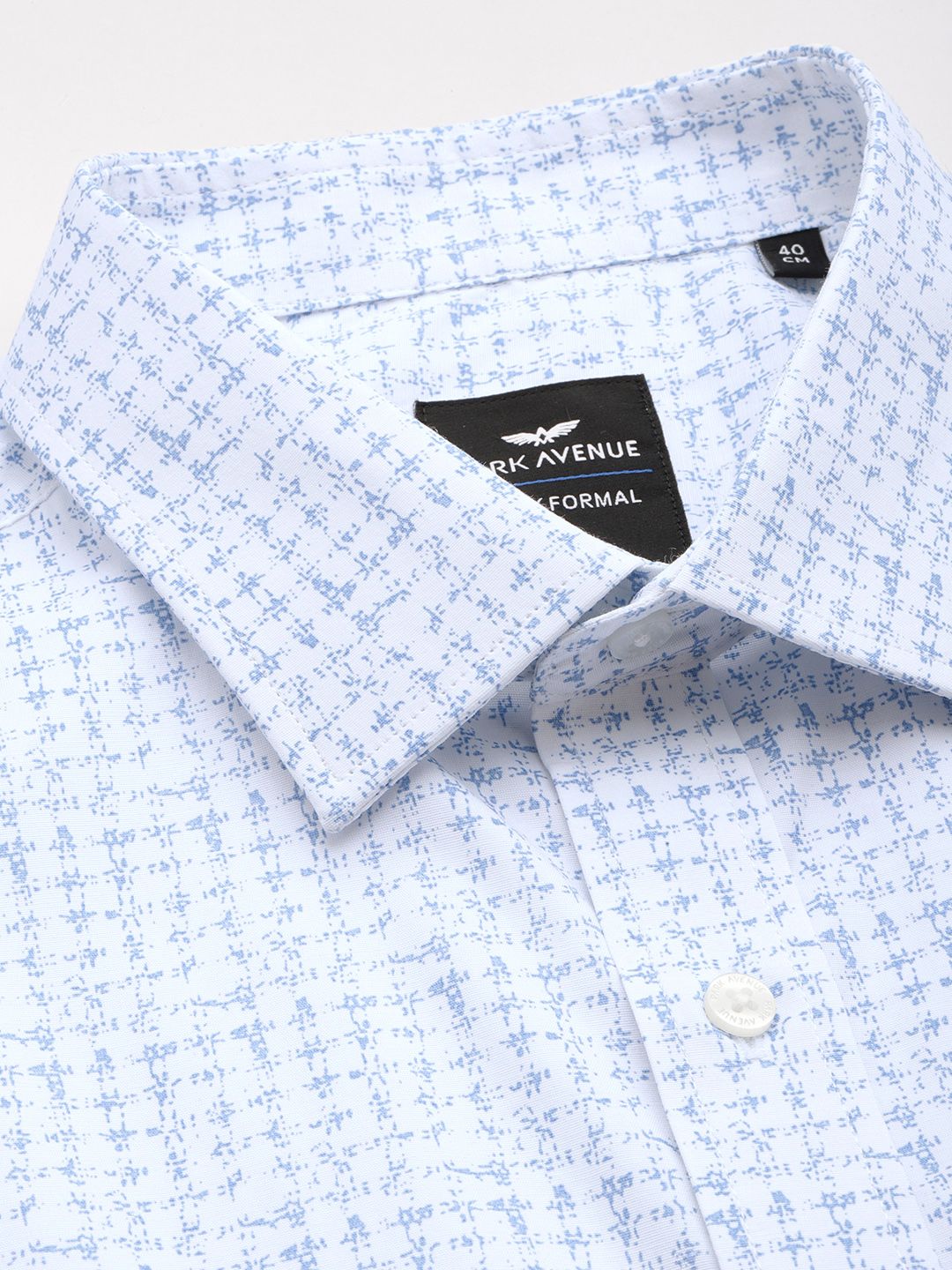 Park Avenue Slim Fit Opaque Geometric Printed Formal Shirt