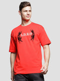 ADRO Men Graphic Printed Round Neck Cotton Oversized T-Shirt