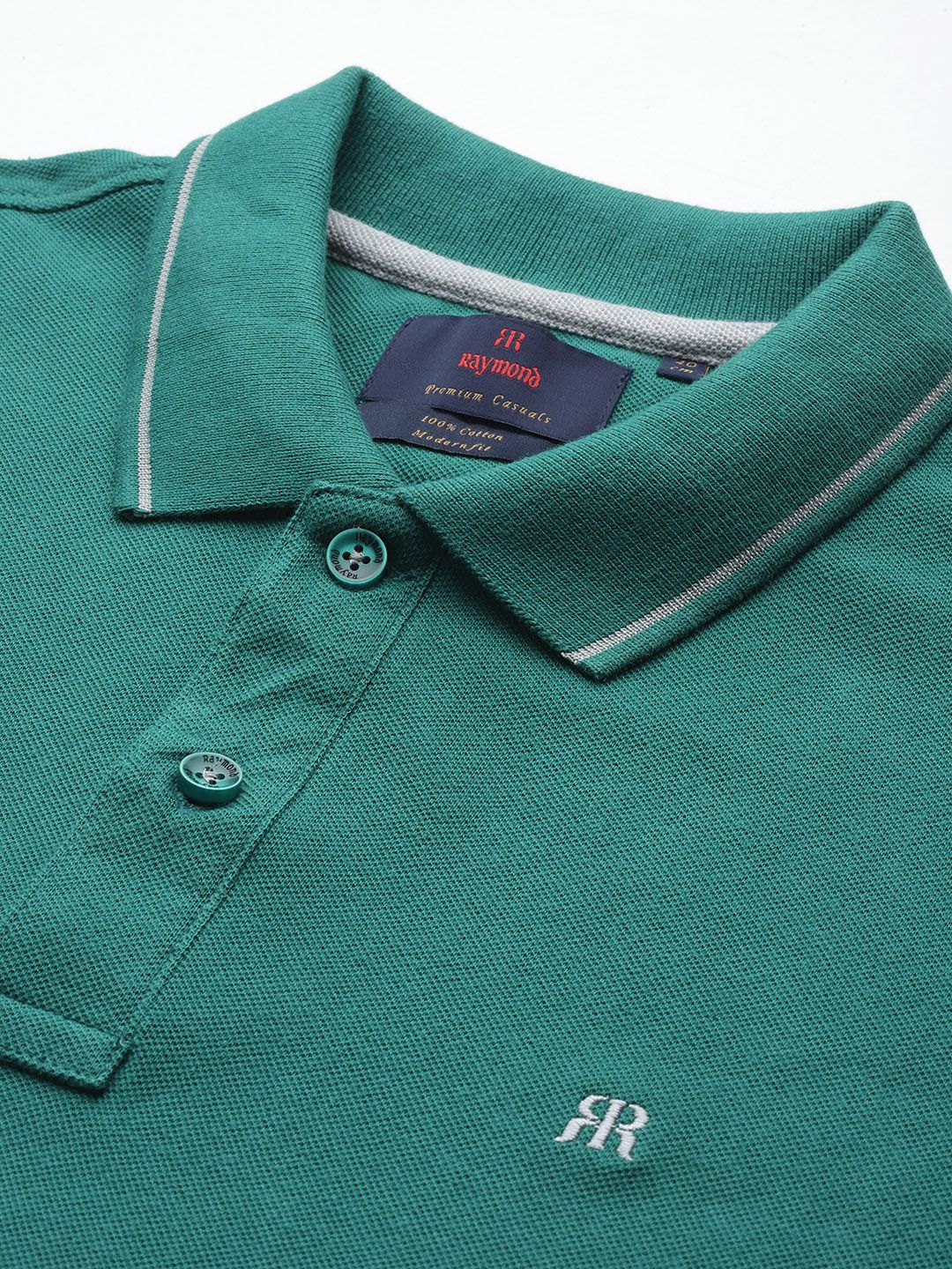 Raymond Men Polo Collar Pure Cotton T-shirt