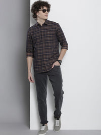 The Indian Garage Co Men Checked Casual Shirt