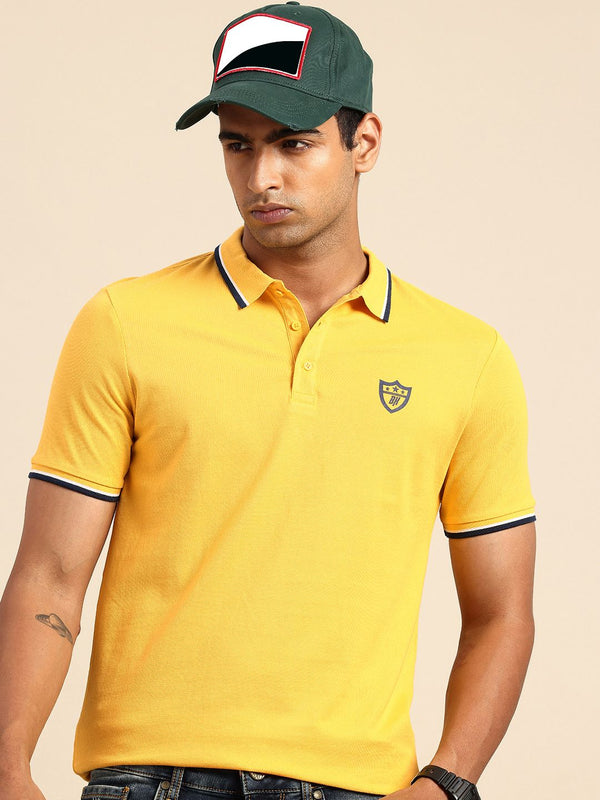 Being Human Polo Collar Pure Cotton T-shirt