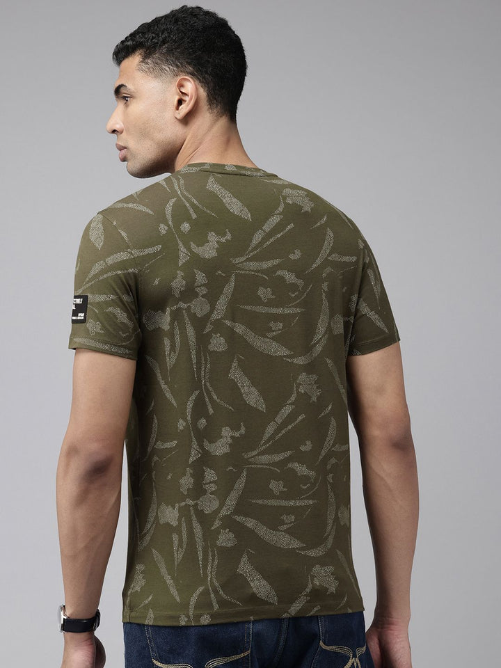 SPYKAR Graphic Printed Slim Fit T-shirt