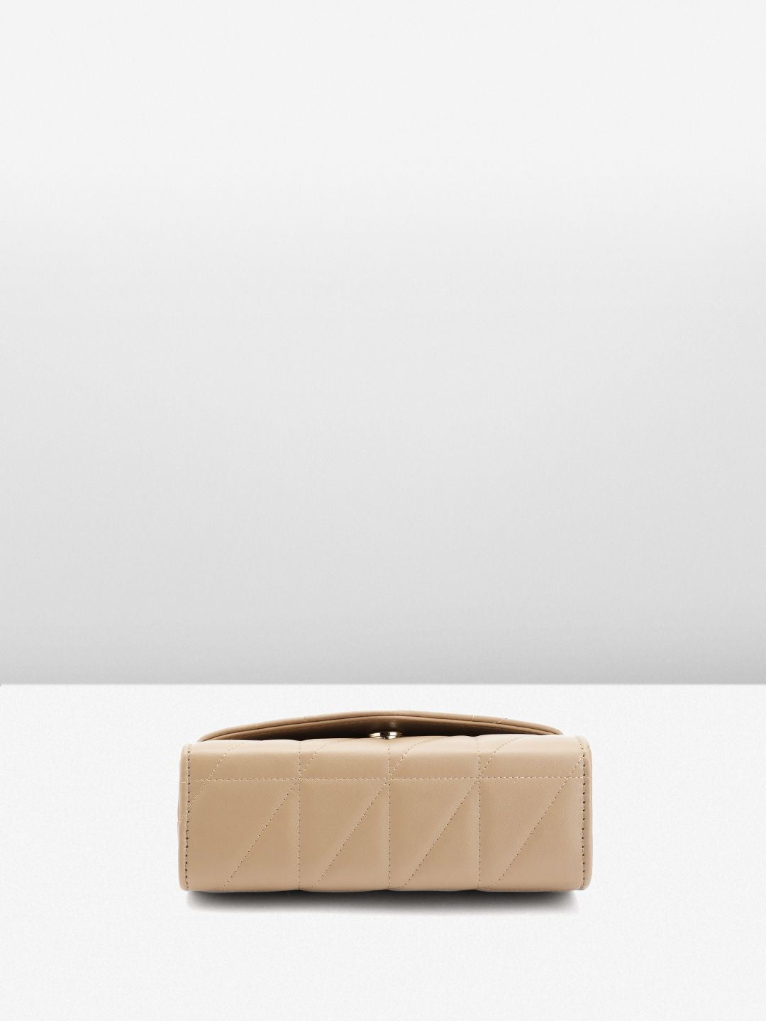 DressBerry Structured Quilted Sling Bag with Lock Detail