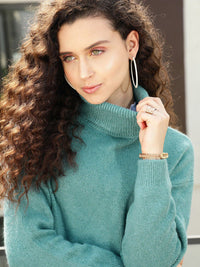 STREET 9 Women Green Crop Pullover