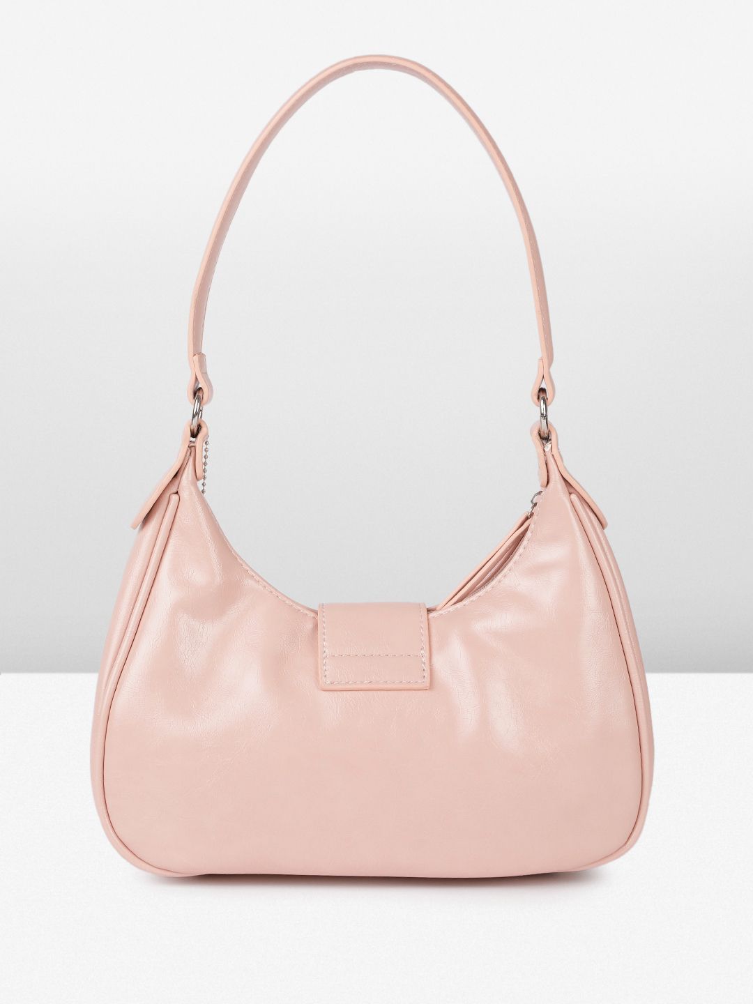 DressBerry Structured Buckle Hobo Bag