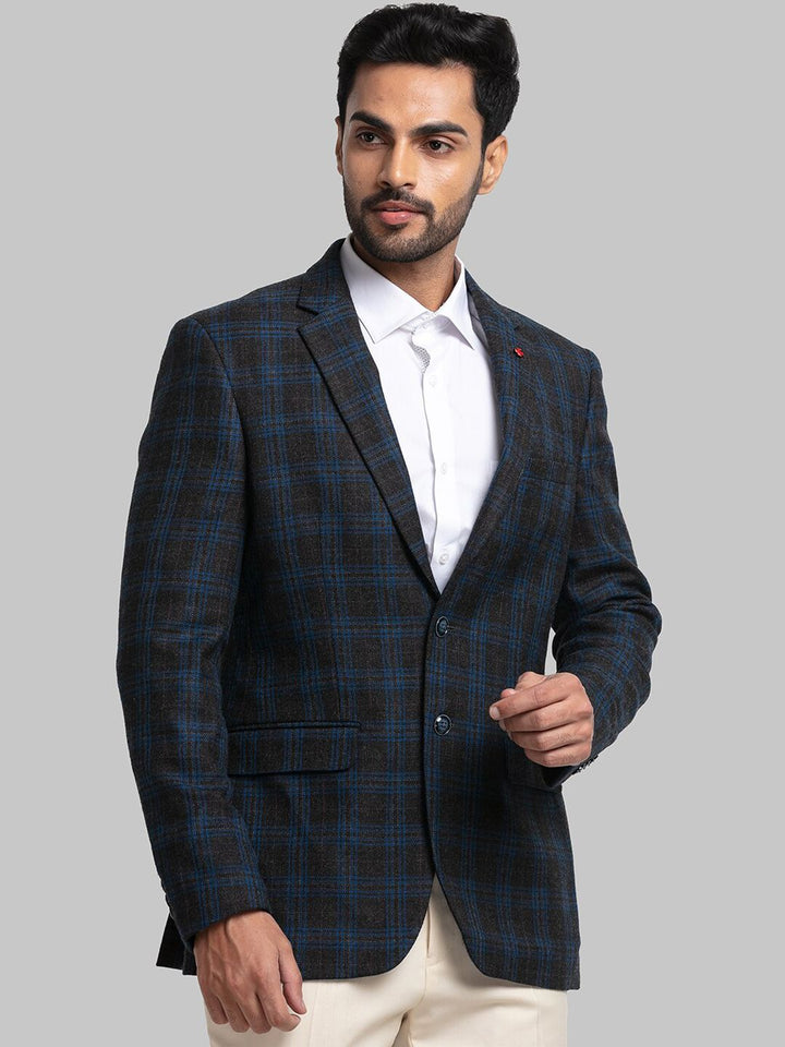 Raymond Men Checked Single Breasted Formal Blazers
