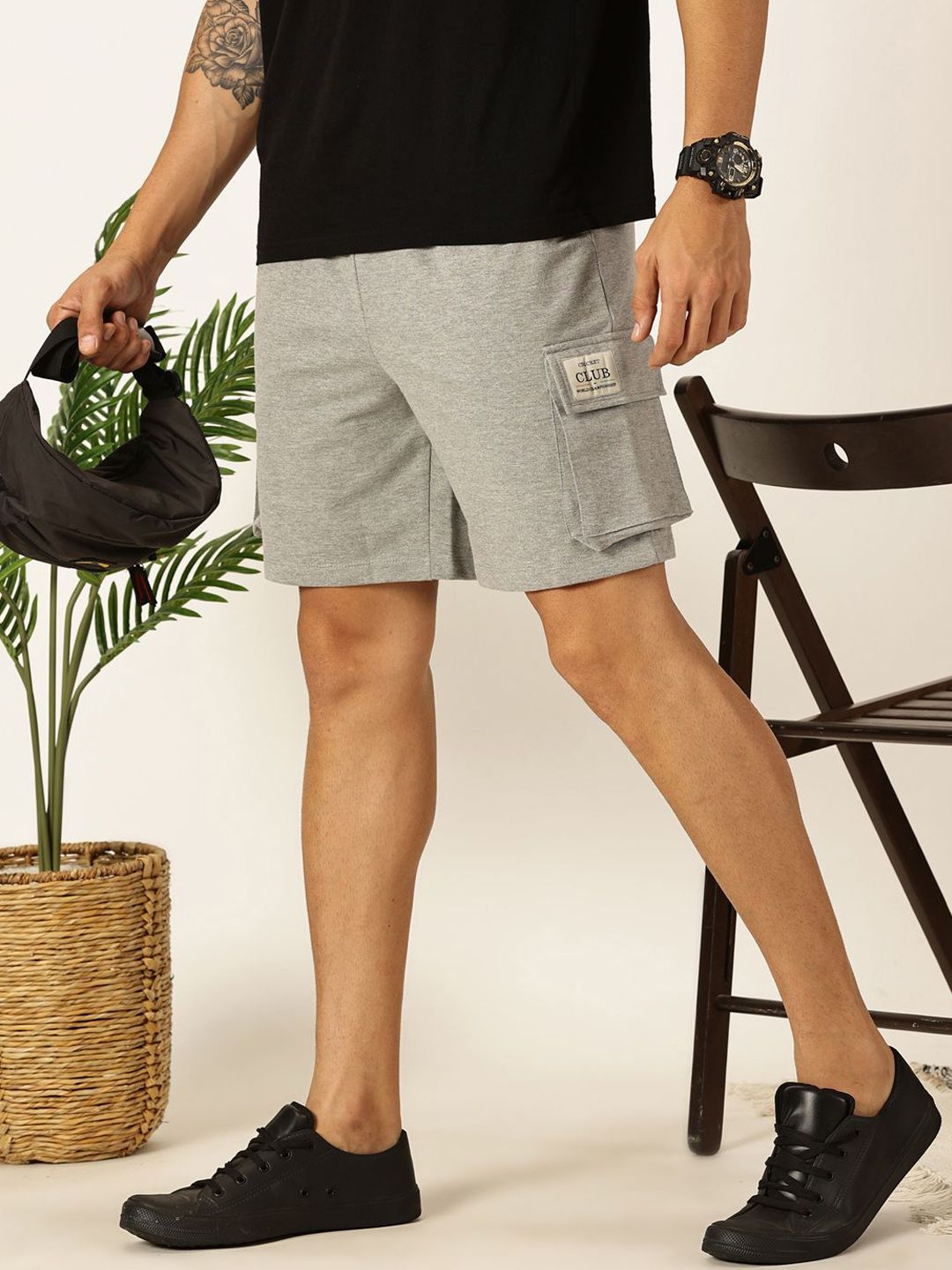 Thomas Scott Men Mid-Rise Casual Shorts
