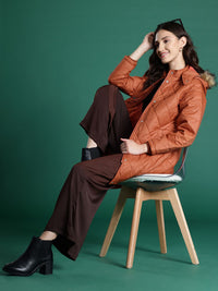 DressBerry Women Longline Quilted Jacket