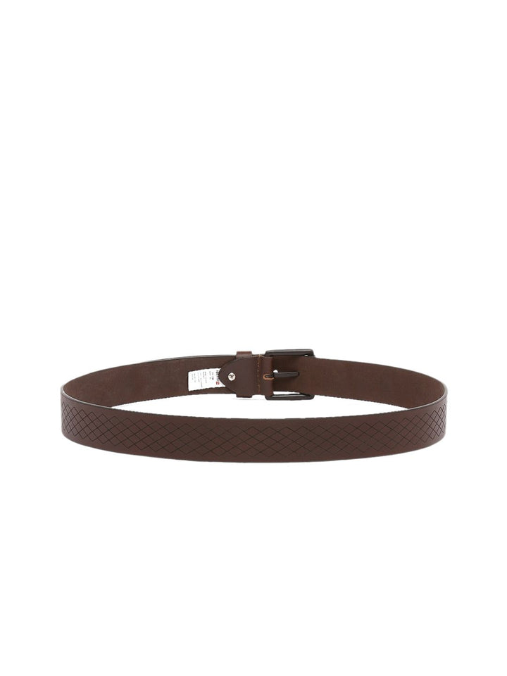 SPYKAR Men Brown Textured Leather Belt