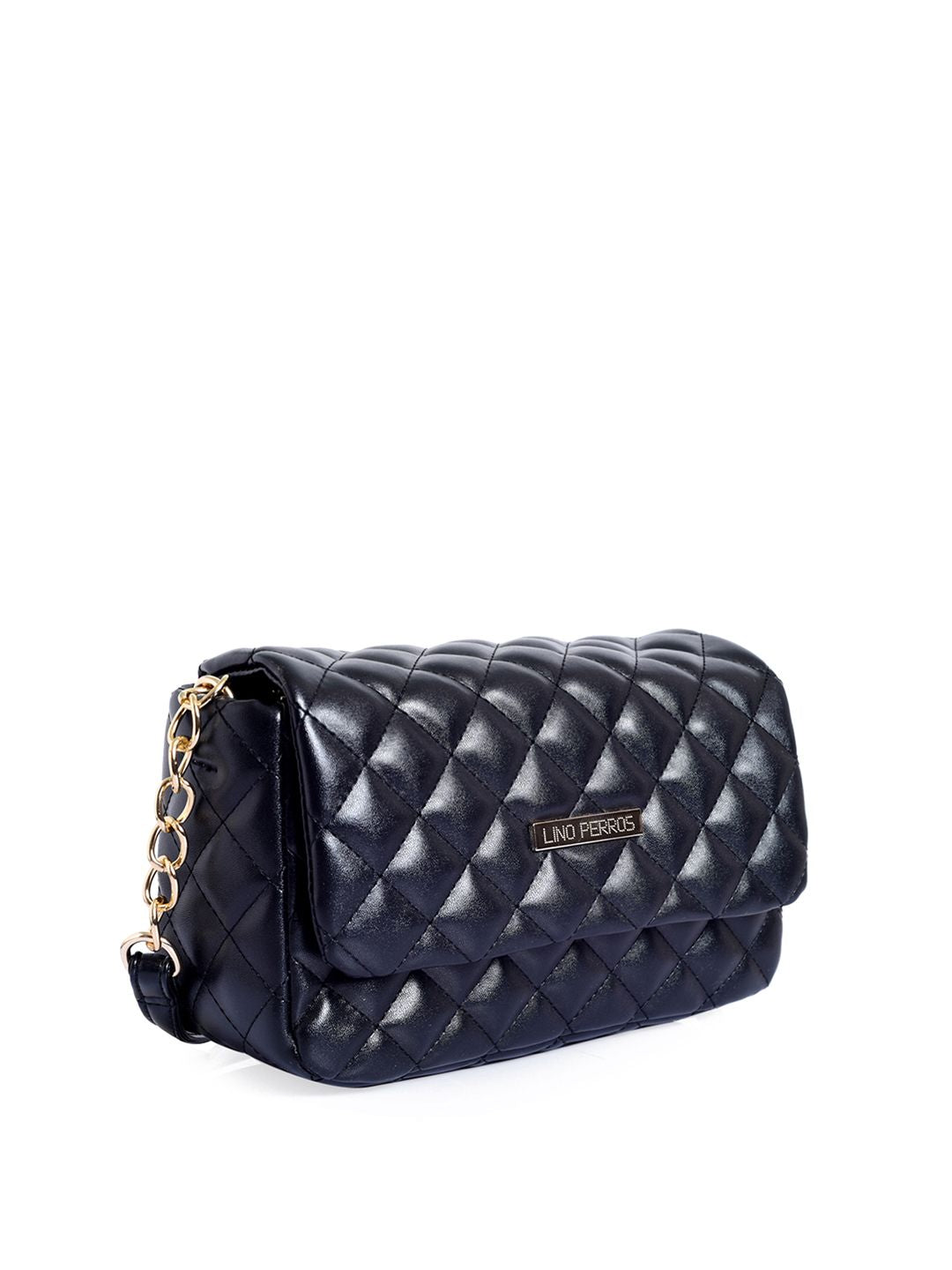 Lisa Haydon for Lino Perros Black Quilted Sling Bag