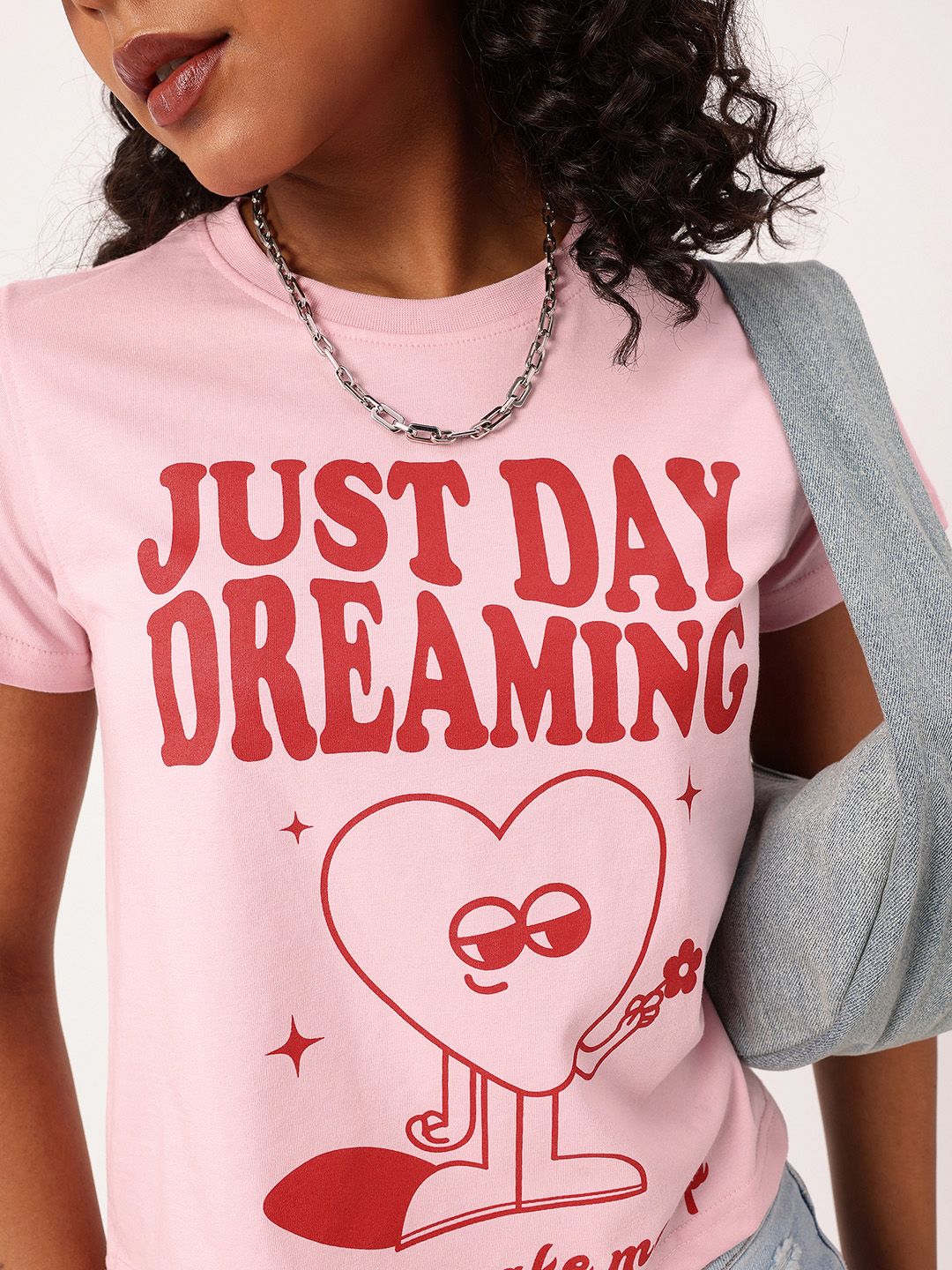 DressBerry Blissful Dream Gazer Printed Casual T-shirt