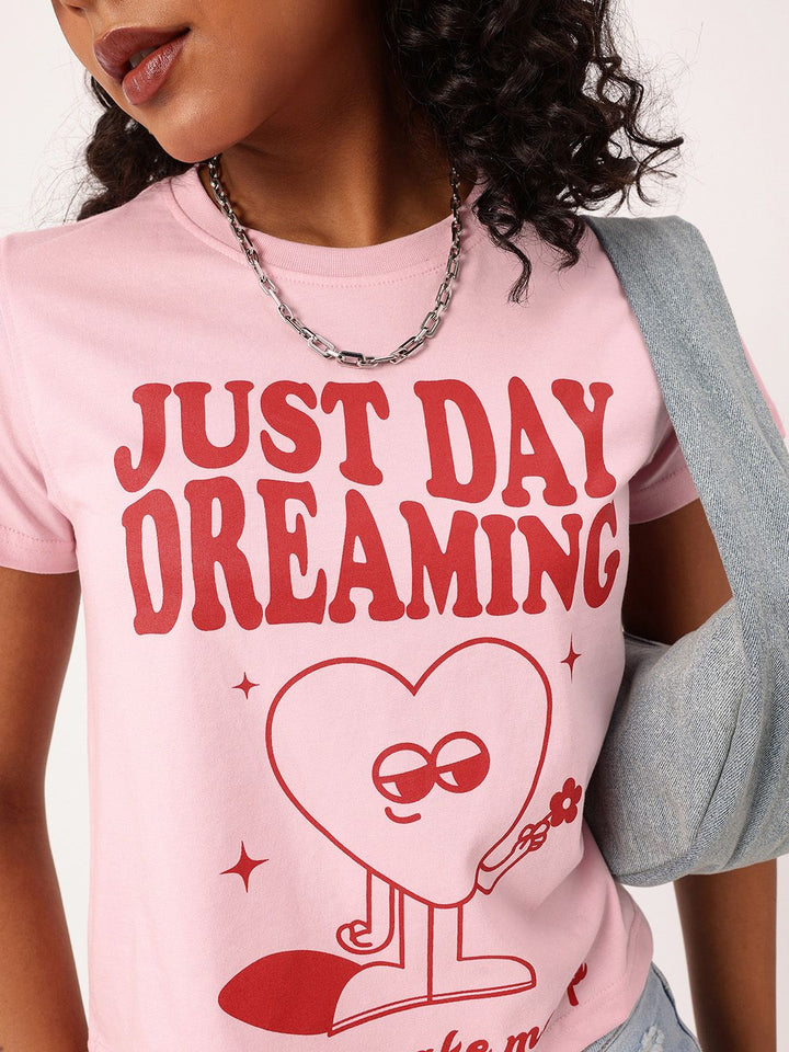 DressBerry Blissful Dream Gazer Printed Casual T-shirt
