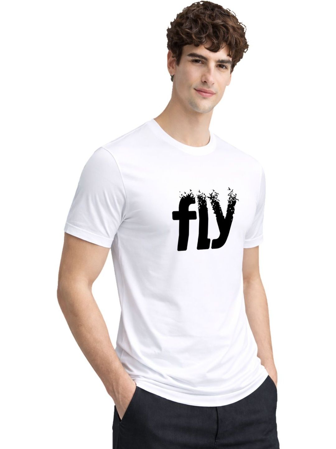 ADRO Men Typography Printed T-shirt