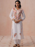House of Chikankari Women Ethnic Motifs Embroidered Thread Work Kurta