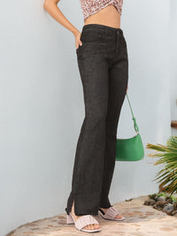 DressBerry Women Sculpted Style Bootcut Jeans with Slits