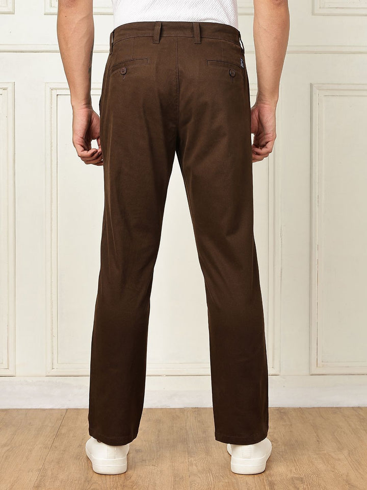Thomas Scott Men Smart Straight Fit Mid-Rise Chinos seluar
