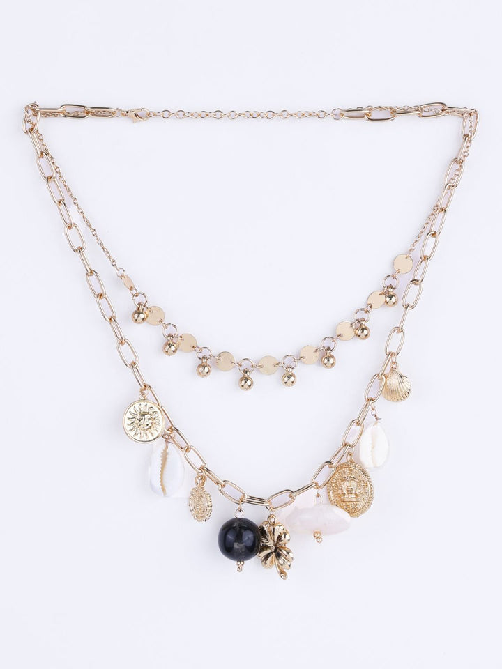 VOGUE PANASH Brass Gold-Plated Necklace
