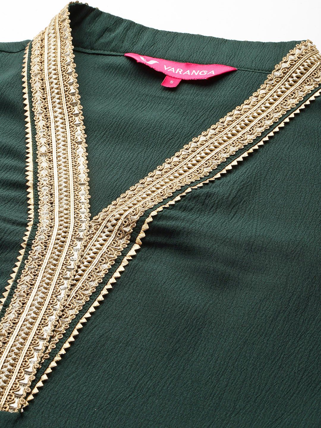 Varanga Women Yoke Design Gotta Patti Kurta With Palazzos & Dupatta