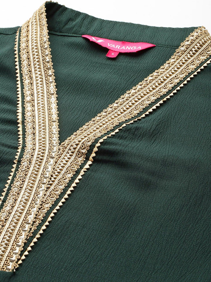 Varanga Women Yoke Design Gotta Patti Kurta With Palazzos & Dupatta