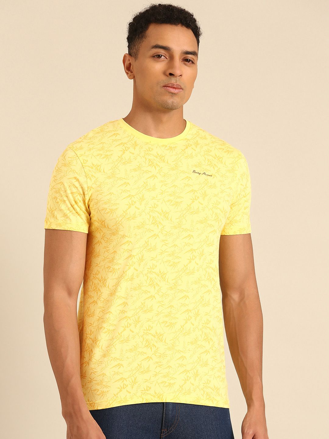 Being Human Tropical Printed Pure Cotton T-shirt