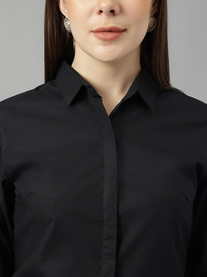 Hancock Spread Colar Cotton Slim Formal Shirt