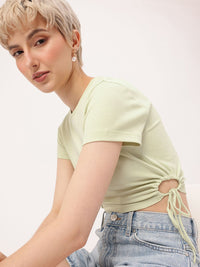 DressBerry Beach Babe Breeze Cut-Out Crop Top