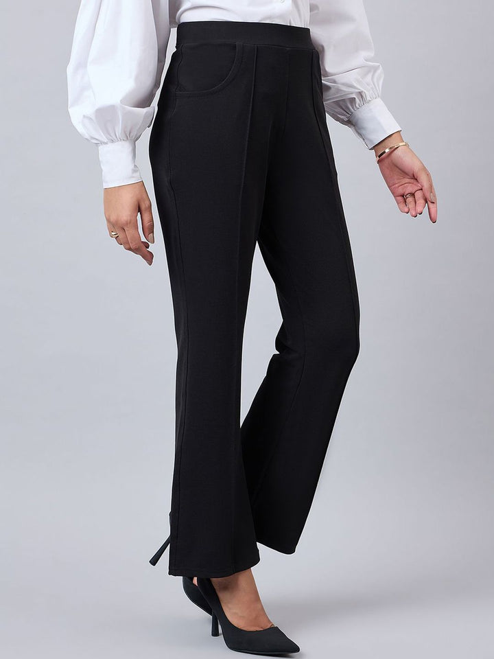 Style Quotient Women Smart Flared Trousers