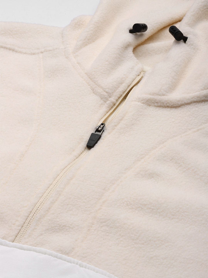 HRX by Hrithik Roshan Hooded Half-Zipper Sweatshirt