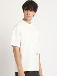 THE BEAR HOUSE Oversized Applique Design Crew Neck T-shirt