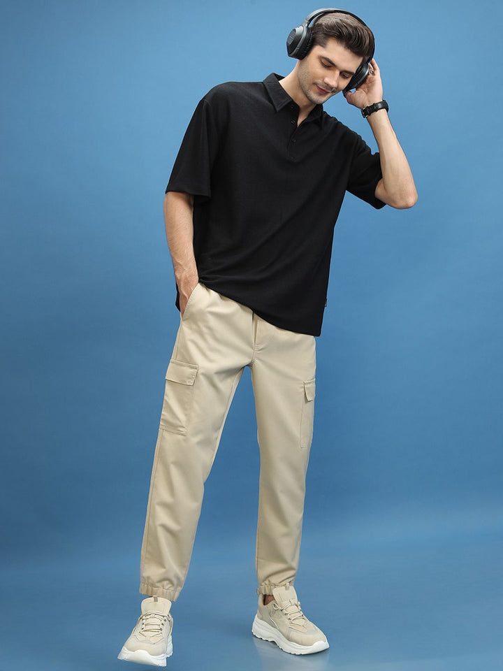 HIGHLANDER Men Casual Cargo Jogger Trousers