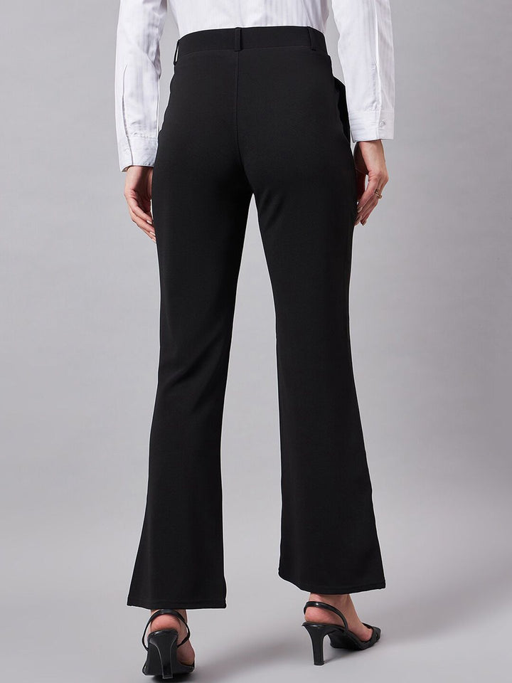 Style Quotient Women Smart Flared Bootcut Trousers