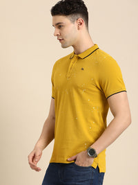 Being Human Printed Polo Collar Pure Cotton T-shirt