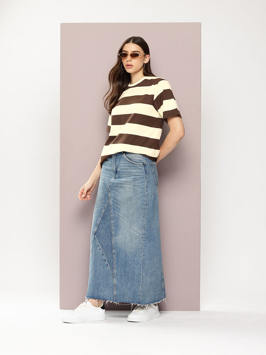 Dillinger Womens Short Sleeve Oversized Yarn Dyed Tshirt