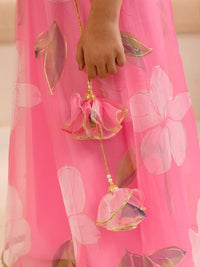 pspeaches Girls Printed Ready to Wear Lehenga & Blouse With Dupatta