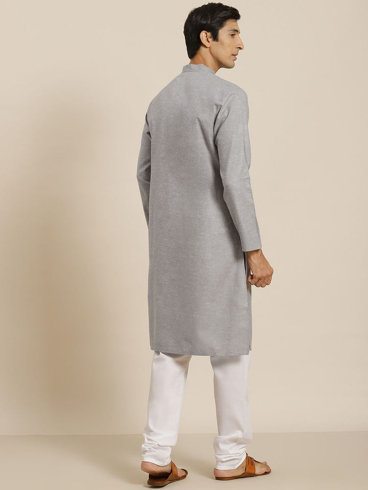 SOJANYA Men Grey Kurta