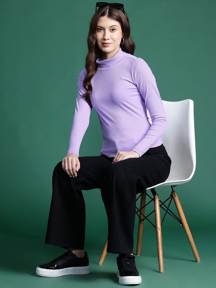 DressBerry High Neck Fitted Top