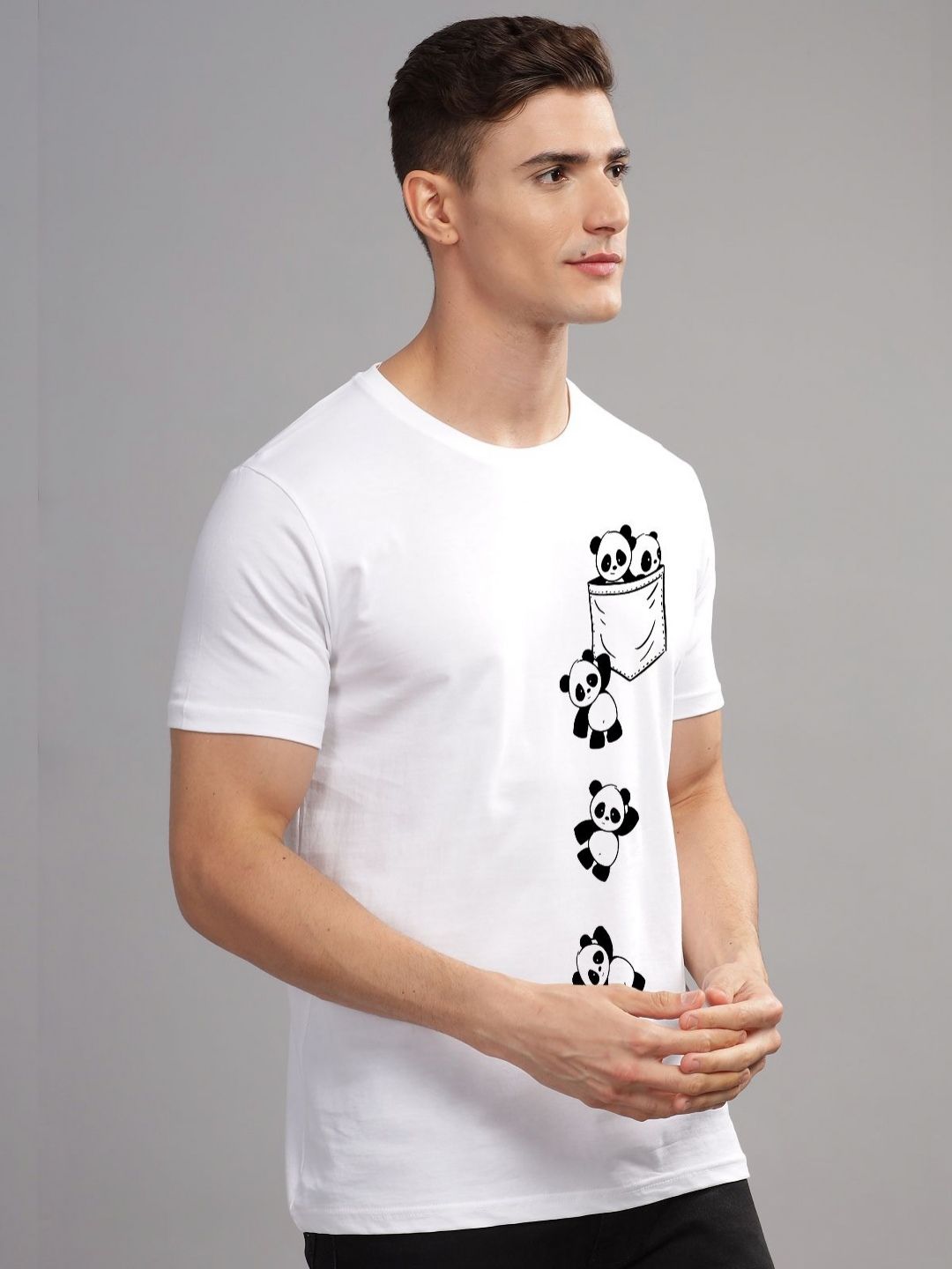 ADRO Men Printed Pockets T-shirt