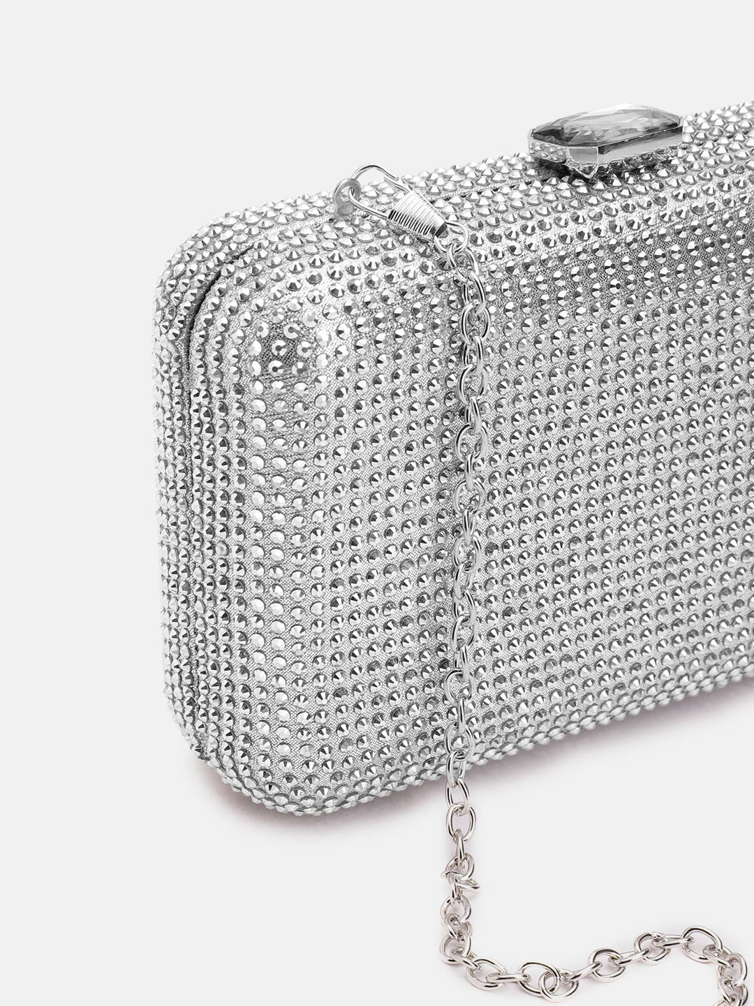 Lino Perros Stone Embellished Box Clutch
