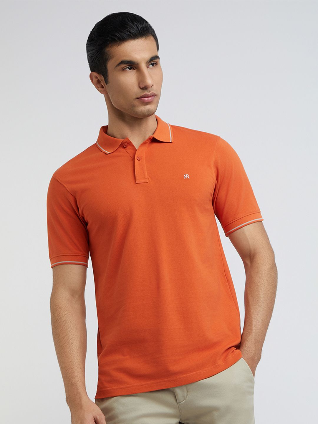 Raymond Pure Cotton Modern Fit Polo Collar T-shirt