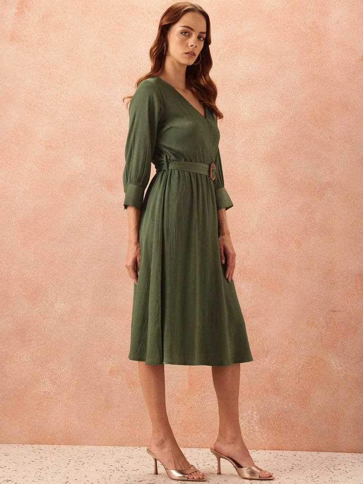 all about you Wrap Style Dress Comes With a Belt