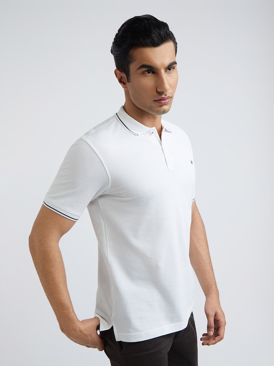 Raymond Pure Cotton Polo Collar T-shirt