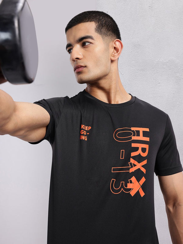 HRX by Hrithik Roshan Typography Printed Rapid-Dry Training T-shirt