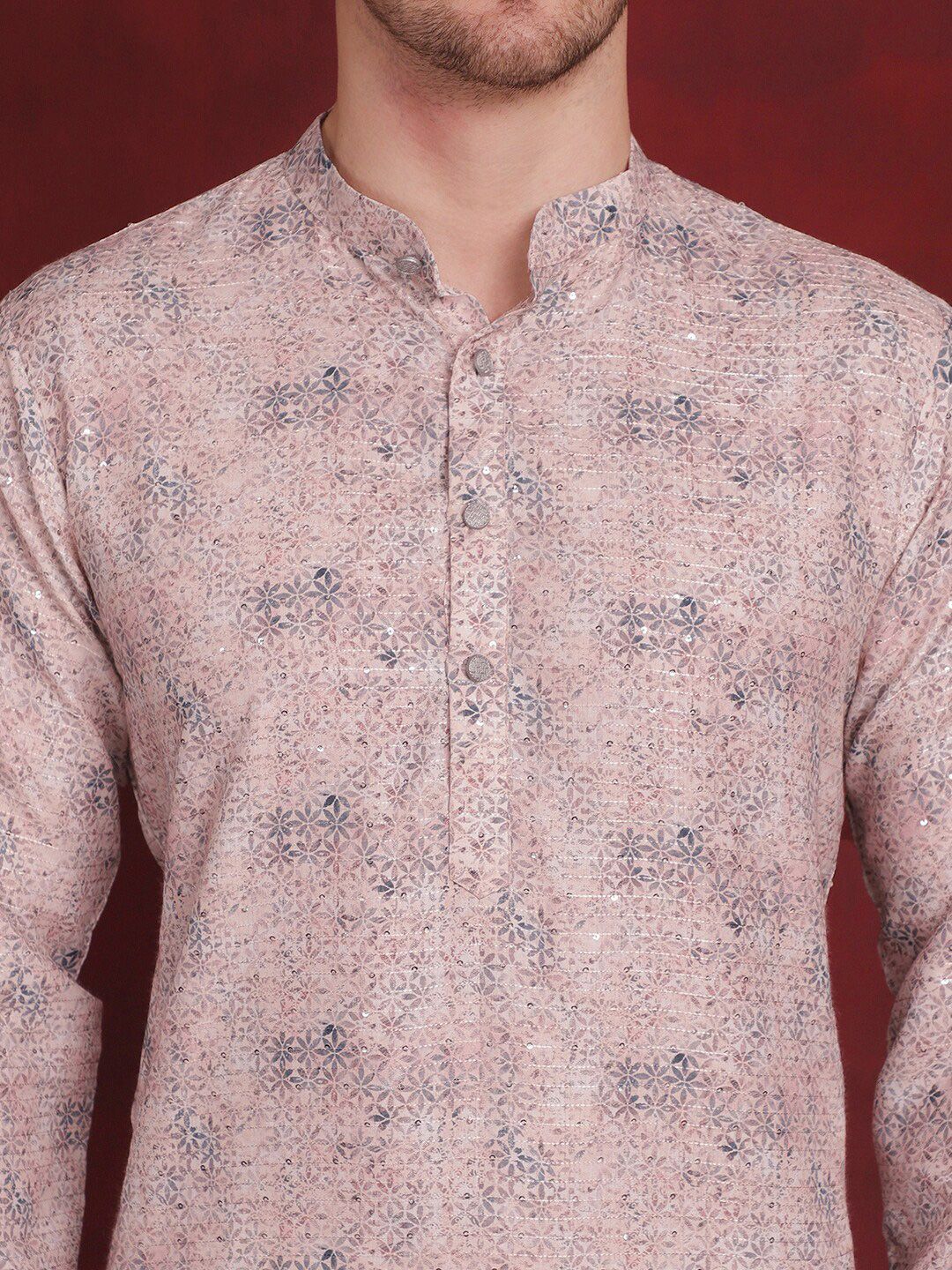 Anouk Floral Printed Regular Kurta With Pyjamas