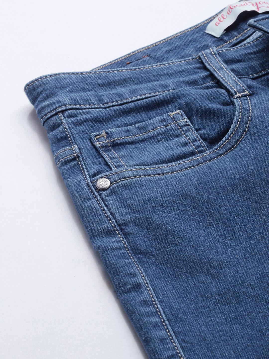 all about you Women Bootcut High-Rise Light Fade Stretchable Jeans