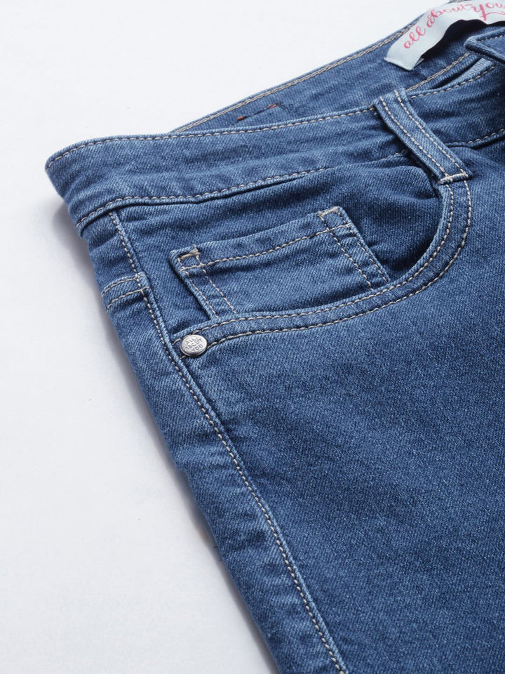 all about you Women Bootcut High-Rise Light Fade Stretchable Jeans