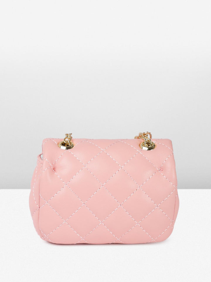 DressBerry Textured Miniature Sling Bag with Quilted