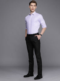 Raymond Slim Fit Gingham Checks Opaque Pure Cotton Formal Shirt