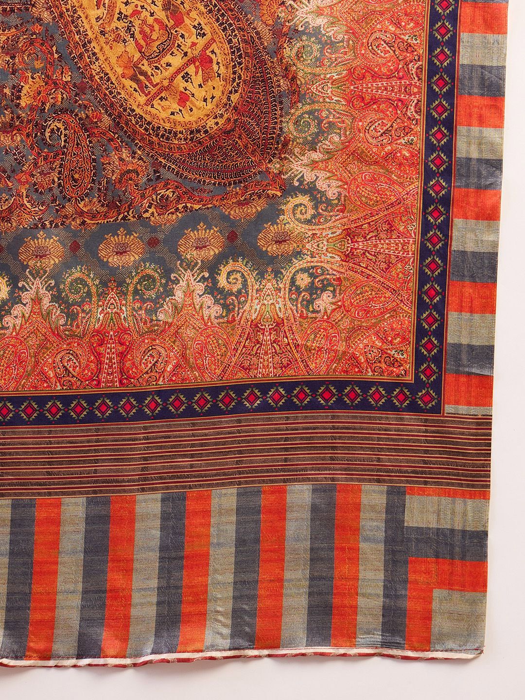 Saree mall Ethnic Motifs Printed Pochampally Ready to Wear Sarees